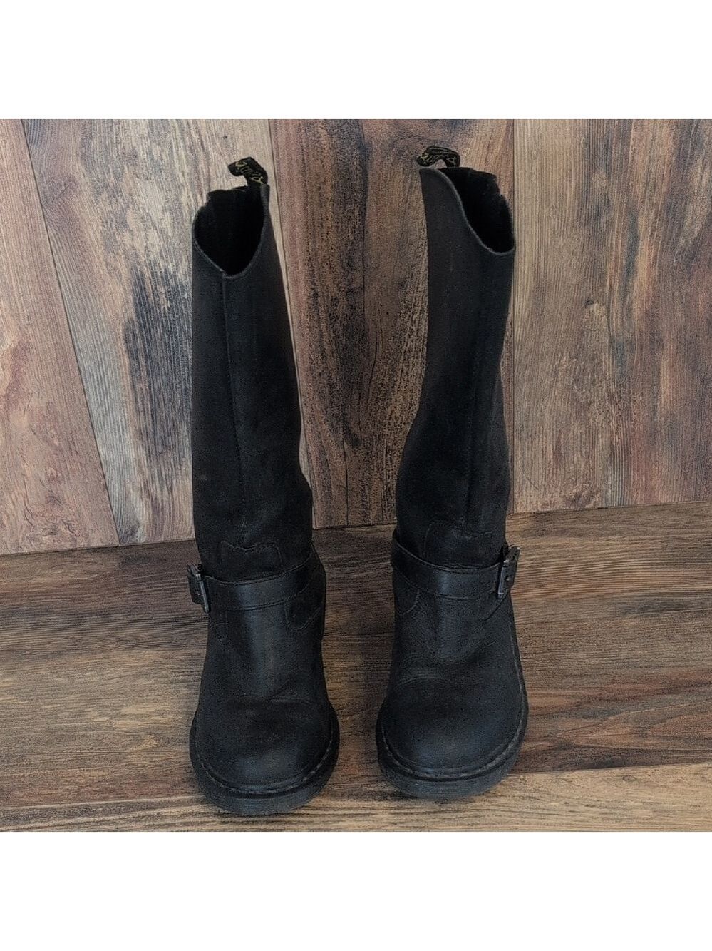Dr. Martens Streetwear Vintage Combat Boots with Buckles 11 C164 - Picture 3 of 9